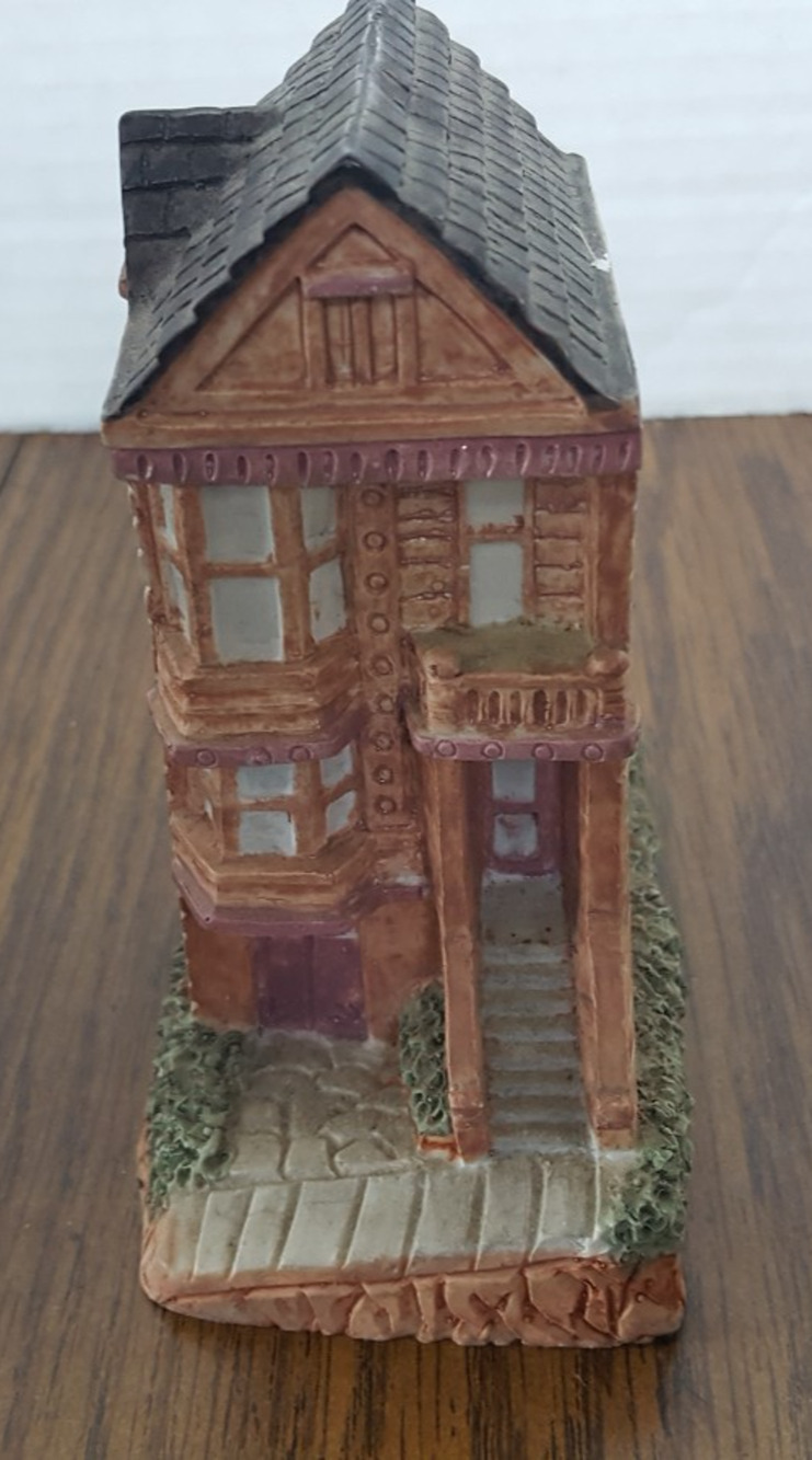 Two Story Brown Ceramic House 1988 R&S